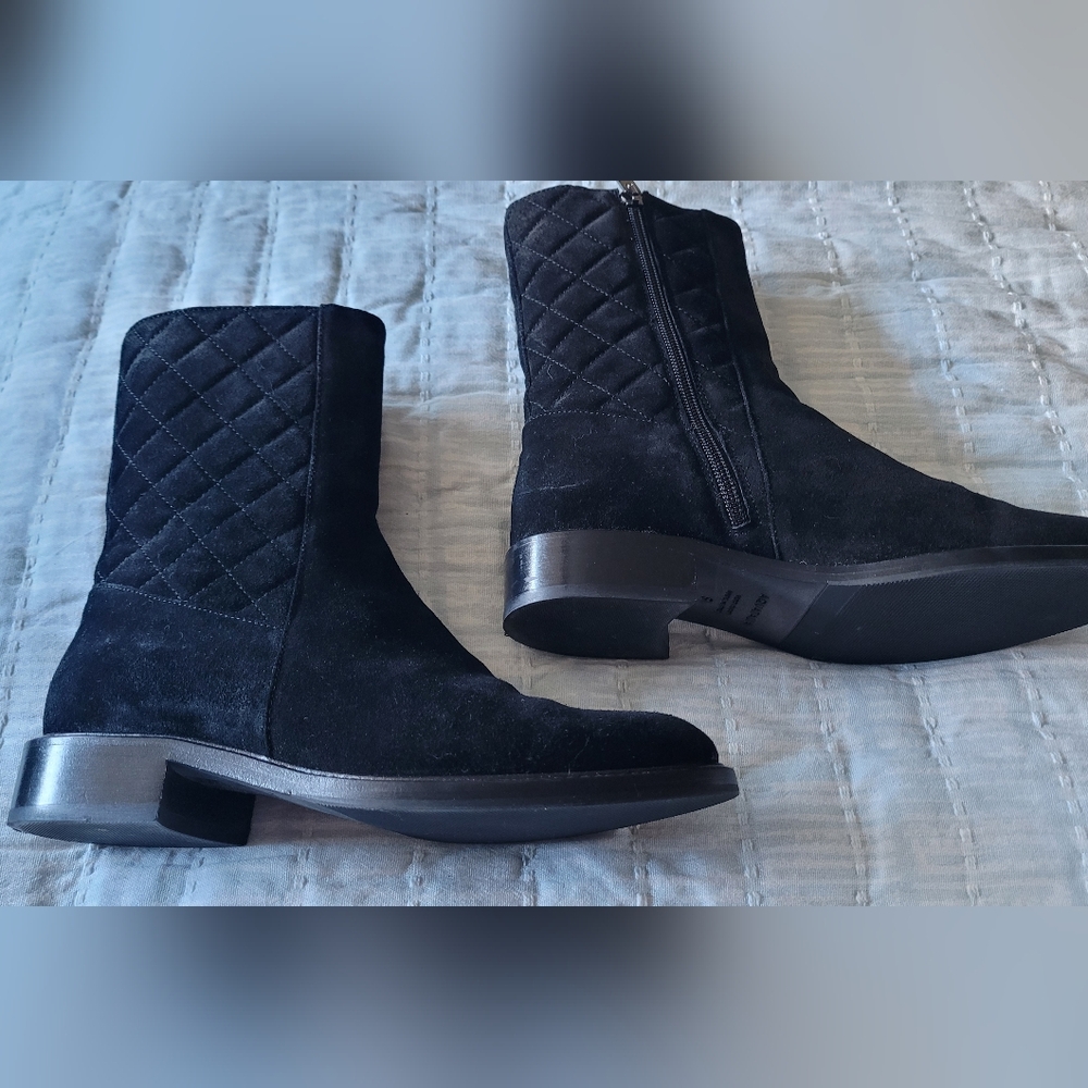 Black Suede Women's Boots
